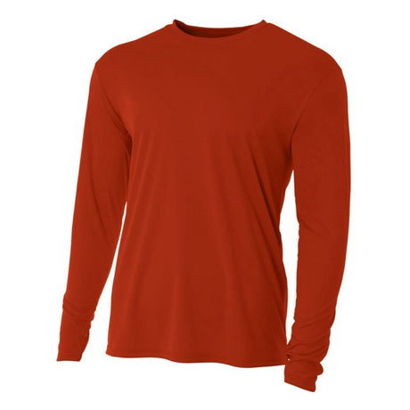 A4 Men's Cooling Performance Long Sleeve Crew 1 of 2 A4