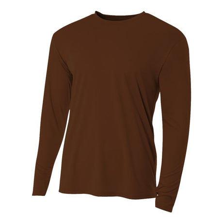 A4 Men's Cooling Performance Long Sleeve Crew 1 of 2 A4