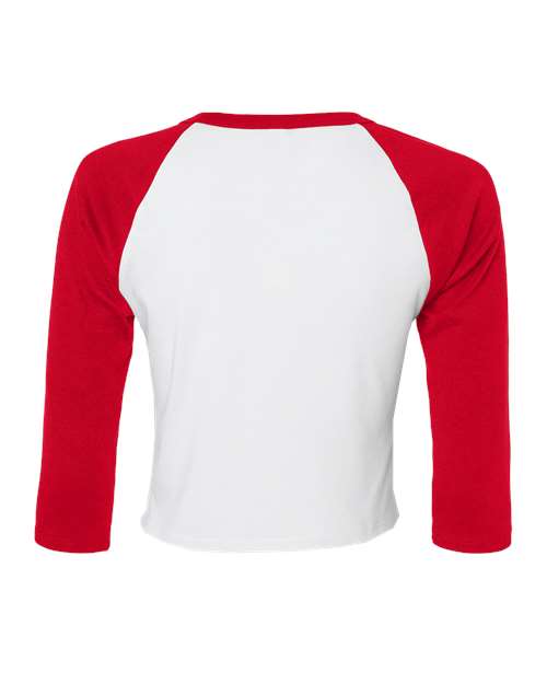 BELLA + CANVAS Women's Micro Rib Raglan Sleeve Baby T-Shirt