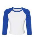 BELLA + CANVAS Women's Micro Rib Raglan Sleeve Baby T-Shirt