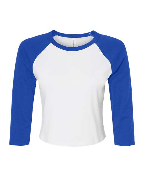 BELLA + CANVAS Women's Micro Rib Raglan Sleeve Baby T-Shirt