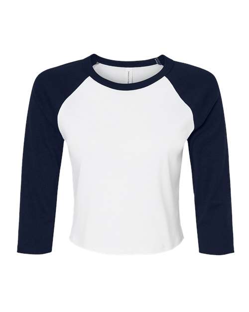 BELLA + CANVAS Women's Micro Rib Raglan Sleeve Baby T-Shirt