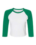 BELLA + CANVAS Women's Micro Rib Raglan Sleeve Baby T-Shirt