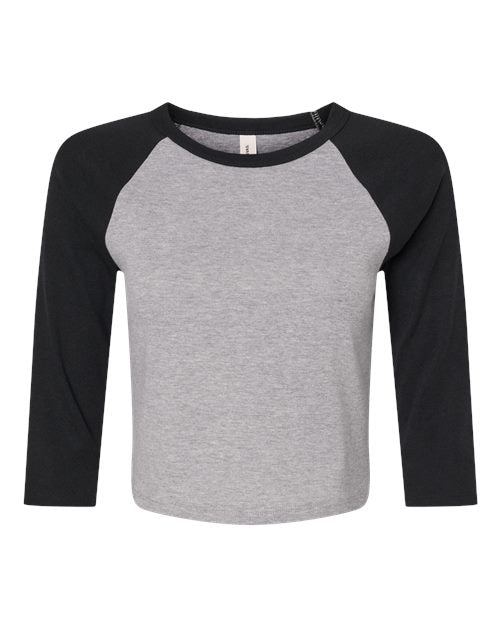 BELLA + CANVAS Women's Micro Rib Raglan Sleeve Baby T-Shirt