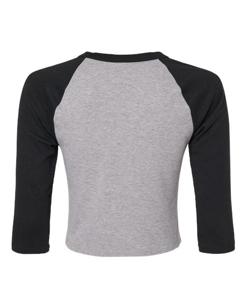 BELLA + CANVAS Women's Micro Rib Raglan Sleeve Baby T-Shirt