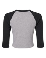 BELLA + CANVAS Women's Micro Rib Raglan Sleeve Baby T-Shirt