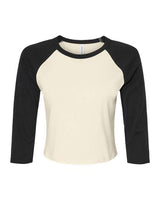 BELLA + CANVAS Women's Micro Rib Raglan Sleeve Baby T-Shirt