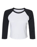 BELLA + CANVAS Women's Micro Rib Raglan Sleeve Baby T-Shirt