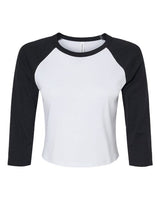 BELLA + CANVAS Women's Micro Rib Raglan Sleeve Baby T-Shirt