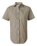 FeatherLite Women's Short Sleeve Stain-Resistant Tapered Twill Shirt FeatherLite