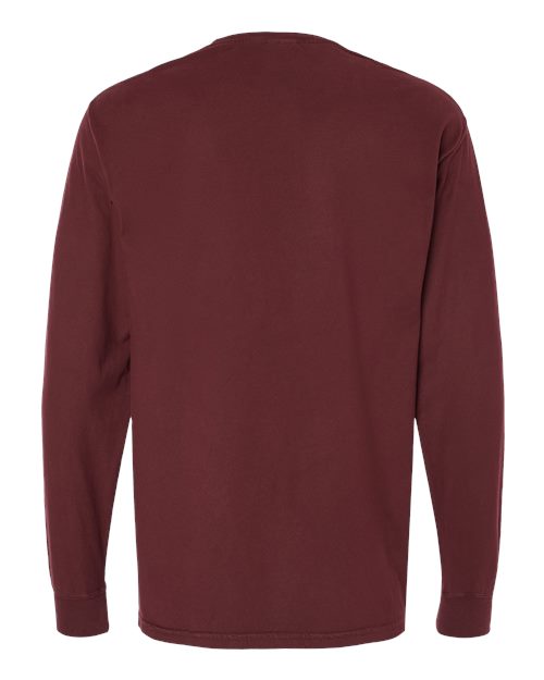 Hanes Men's Garment-Dyed Long Sleeve T-Shirt