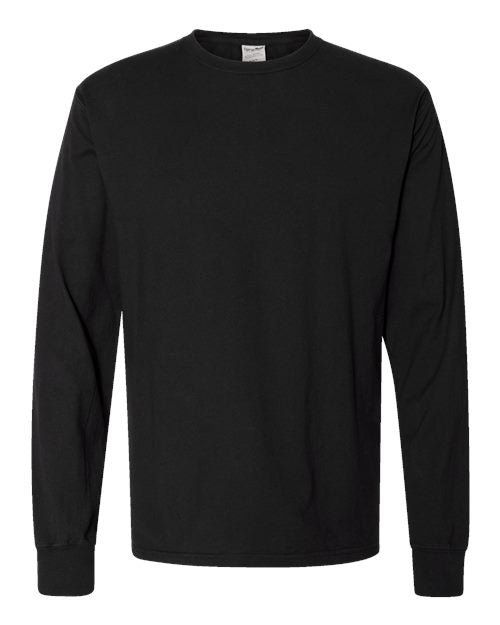 Hanes Men's Garment-Dyed Long Sleeve T-Shirt
