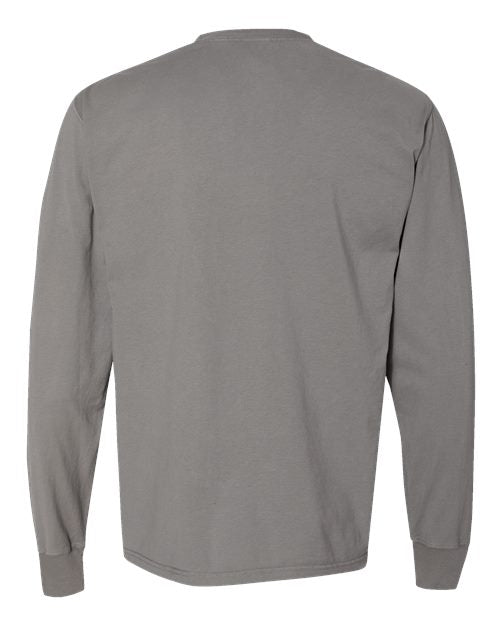 Hanes Men's Garment-Dyed Long Sleeve T-Shirt