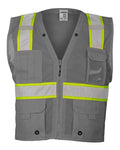 Kishigo Men's EV Series Enhanced Visibility Multi-Pocket Mesh Vest Kishigo