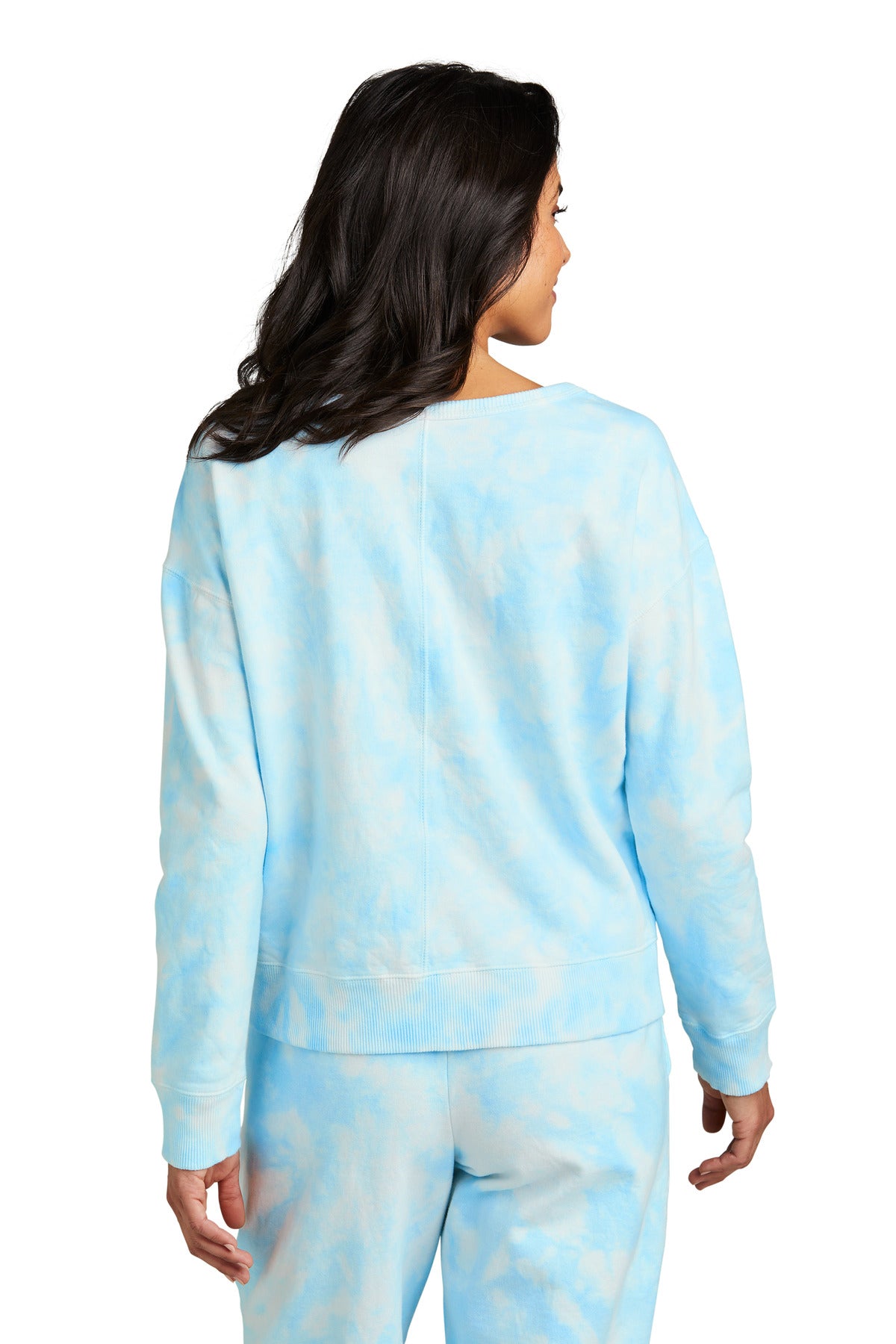 Port & Company Ladies Beach Wash Cloud Tie-Dye V-Neck Sweatshirt LPC140V Port & Company