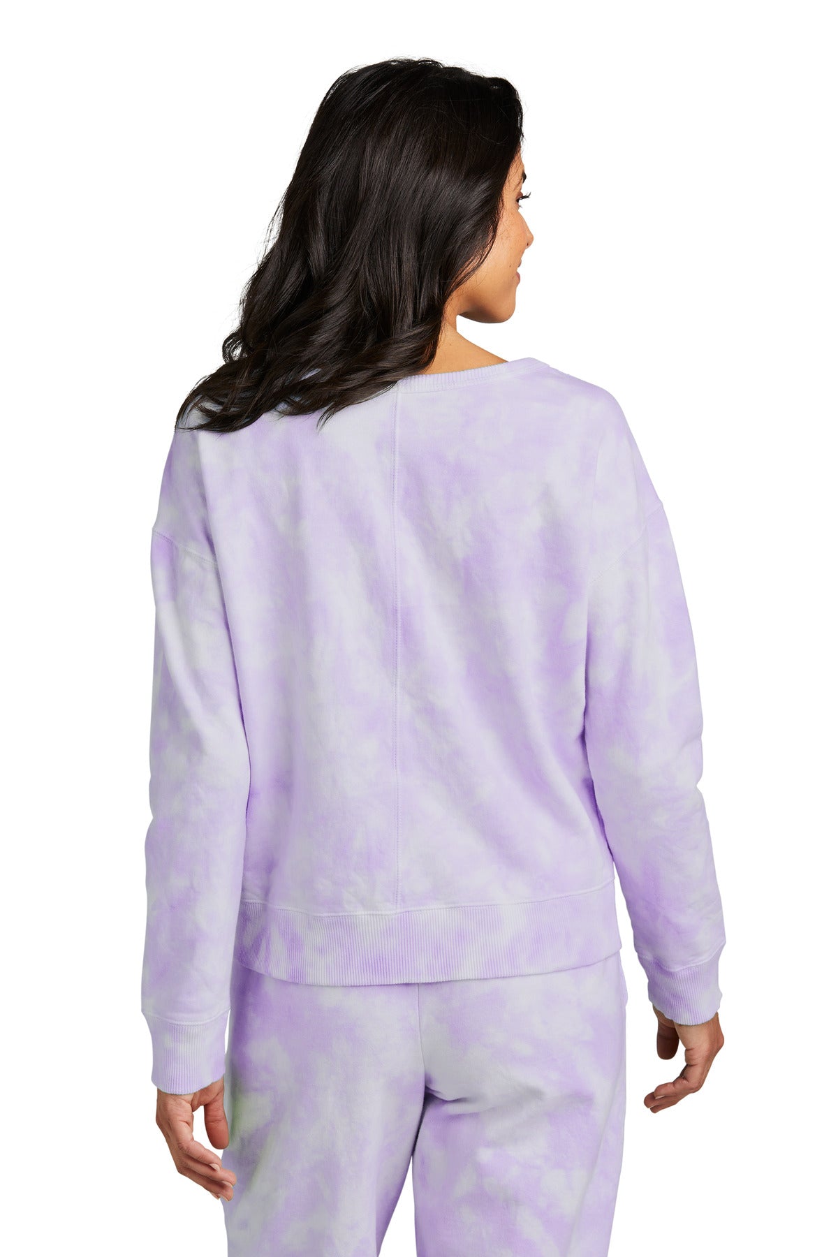 Port & Company Ladies Beach Wash Cloud Tie-Dye V-Neck Sweatshirt LPC140V Port & Company