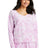 Port & Co Women's   Beach Wash   Cloud Tie-Dye V-Neck Sweatshirt LPC140V