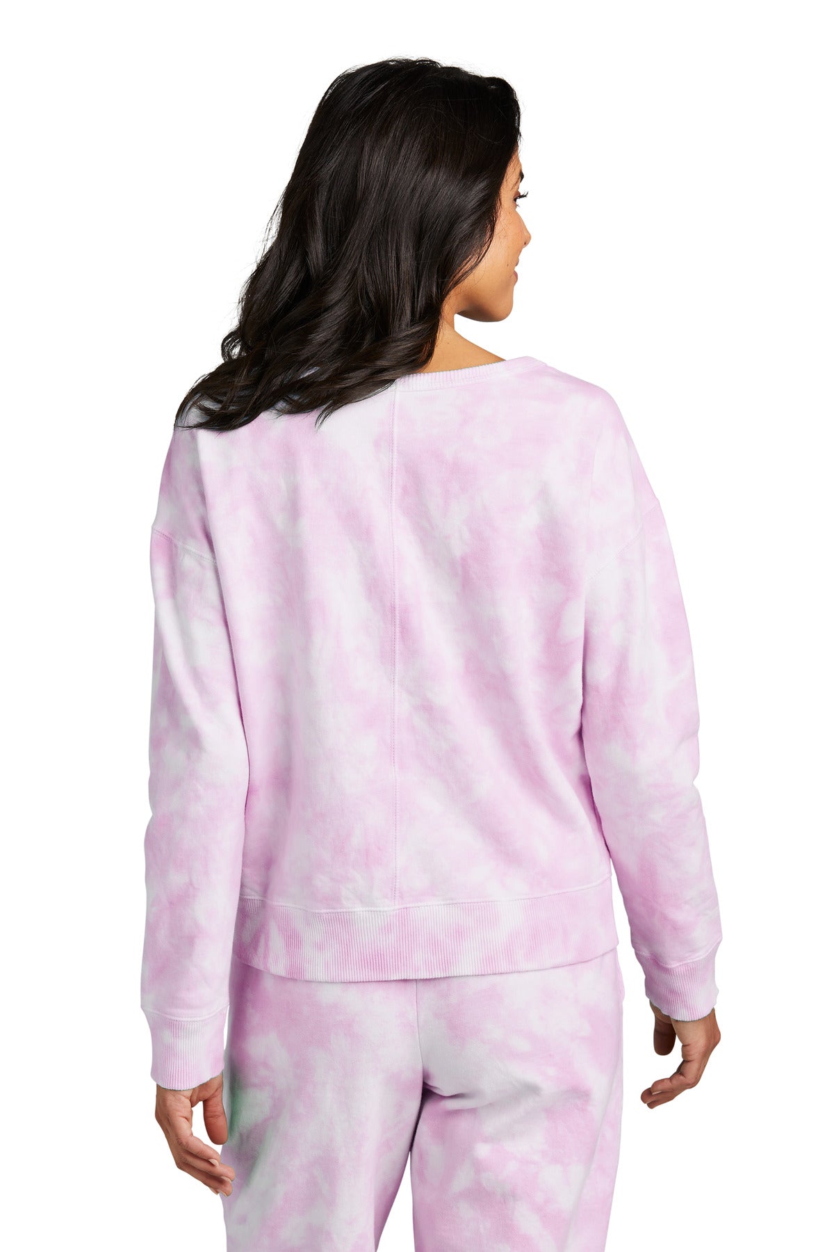 Port & Company Ladies Beach Wash Cloud Tie-Dye V-Neck Sweatshirt LPC140V Port & Company