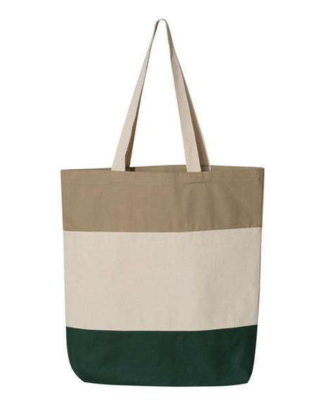 Q-Tees Tri-Color Tote Q-Tees