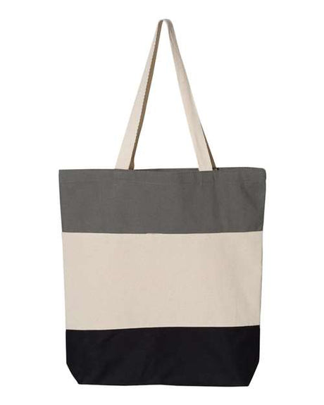 Q-Tees Tri-Color Tote Q-Tees