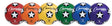Champion Sports Rubber Cover Soccer Ball Set Champion Sports