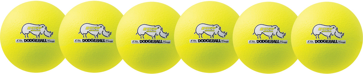 Champion Sports 6 Inch Rhino Skin Dodgeball Champion Sports