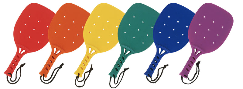 Champion Sports Plastic Paddleball Racket Set - Set of 6