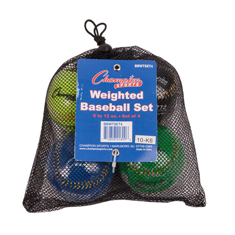 Champion Sports Weighted Training Baseball Set Champion Sports