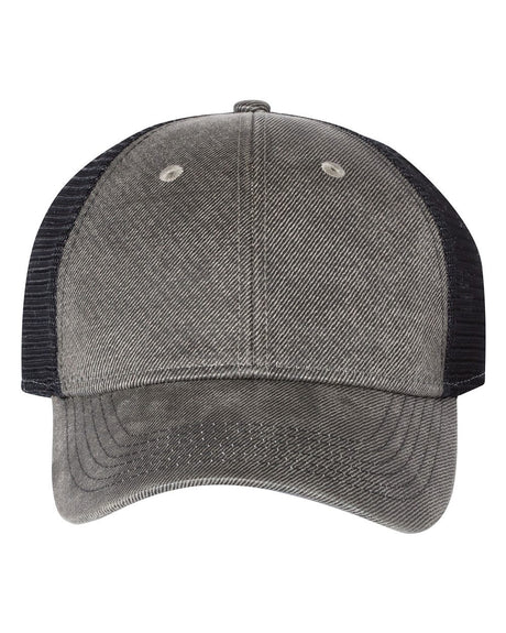 Sportsman Faux Waxy Trucker Cap Unisex Accessories Hats & Caps