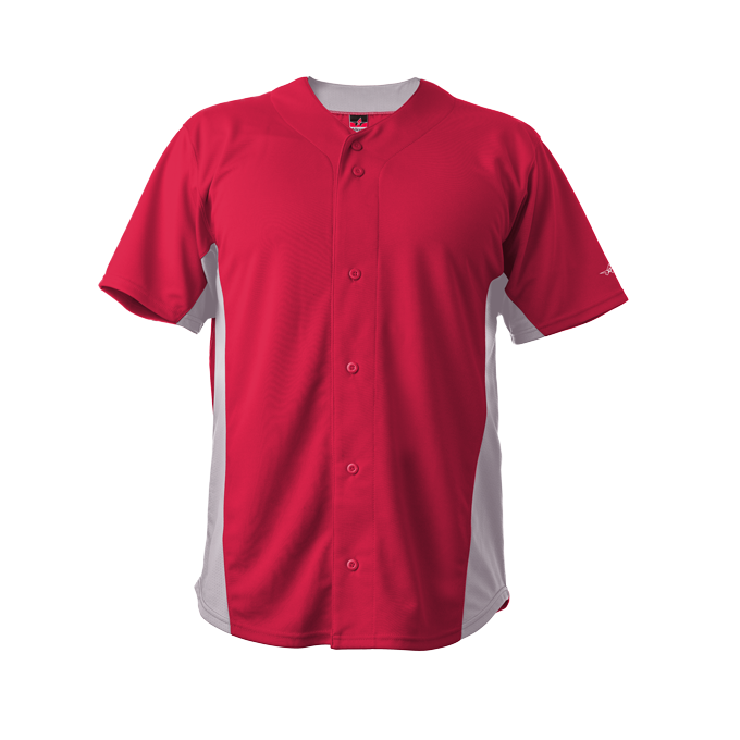 Alleson Men's Crush Full Button Baseball Jersey Alleson