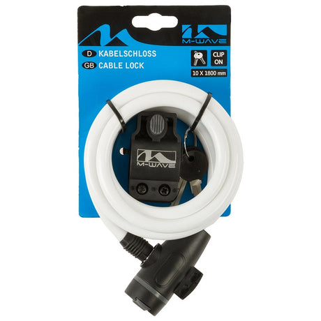 M-Wave S 10.18 Spiral Cable Locks Bicycle Accessories Locks/Security