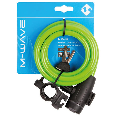 M-Wave S 10.18 Spiral Cable Locks Bicycle Accessories Locks/Security