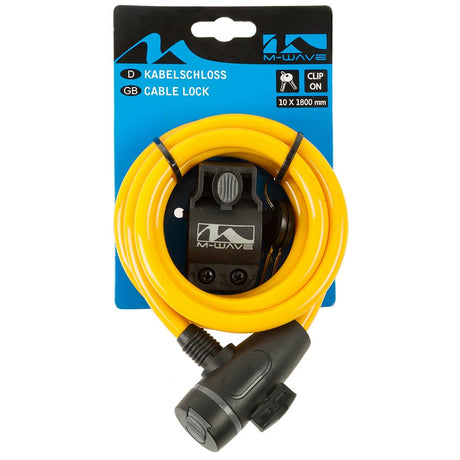M-Wave S 10.18 Spiral Cable Locks Bicycle Accessories Locks/Security