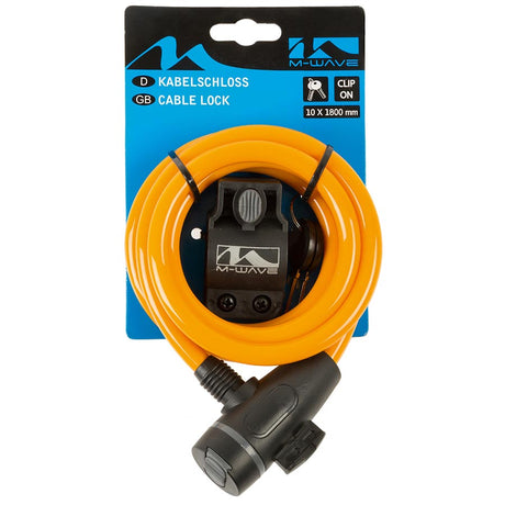 M-Wave S 10.18 Spiral Cable Locks Bicycle Accessories Locks/Security