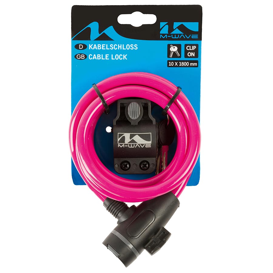 M-Wave S 10.18 Spiral Cable Locks Bicycle Accessories Locks/Security