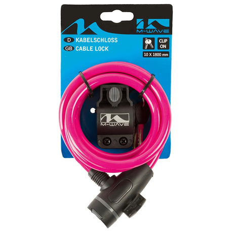 M-Wave S 10.18 Spiral Cable Locks Bicycle Accessories Locks/Security
