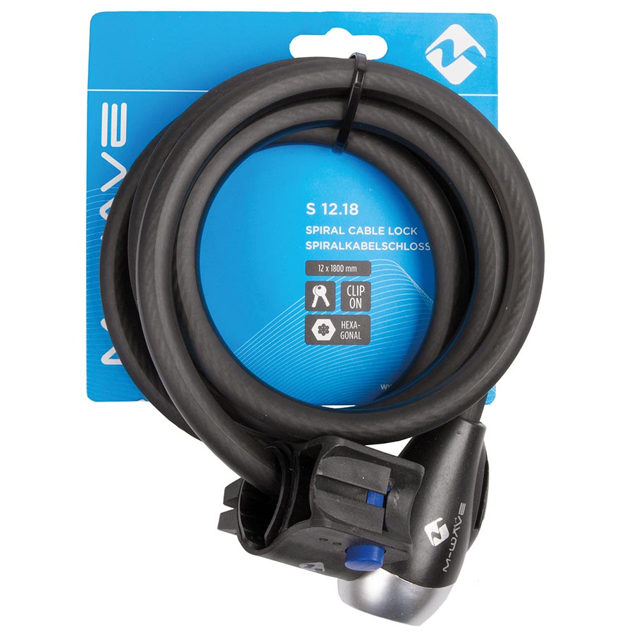 M-Wave S 12.18 Cable Lock Bicycle Accessories Locks/Security