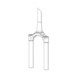 RockShox CSU SID 29B 51 80-100 DFB Fork Upper Bicycle Parts Forks