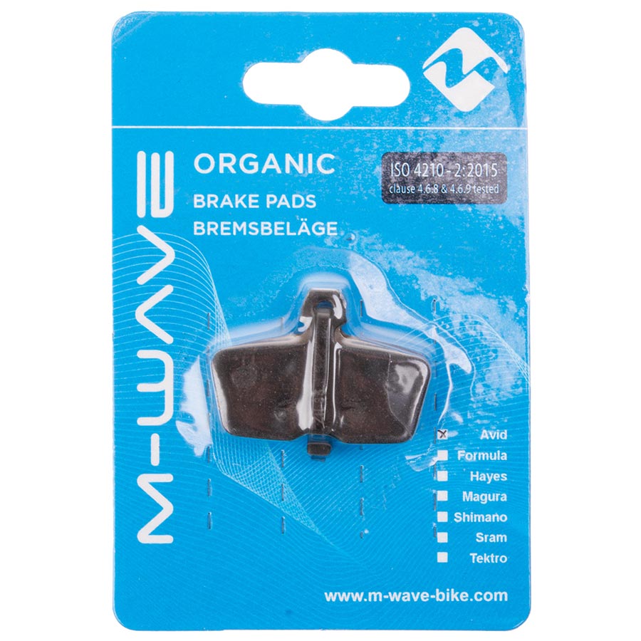 M-Wave Organic AS2 Disc Brake Pads Bicycle Parts Brakes/Levers/Pads