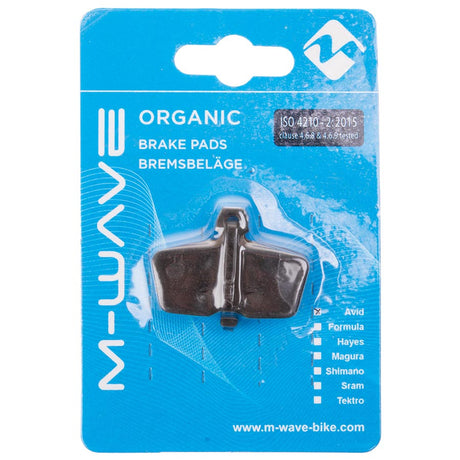 M-Wave Organic AS2 Disc Brake Pads Bicycle Parts Brakes/Levers/Pads