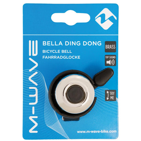 M-Wave Bella Ding-Dong Bike Bell Bicycle Accessories Bells/Noise Makers