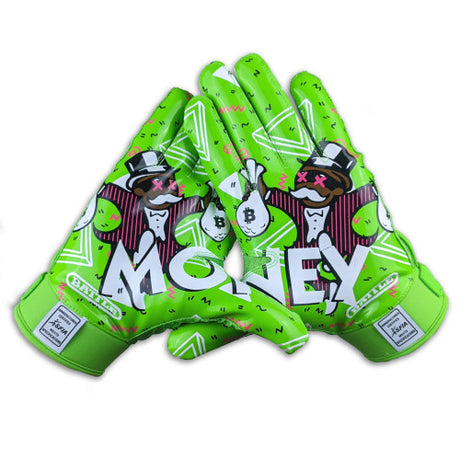 Battle Money Man 2.0 Youth Receiver Football Gloves Battle
