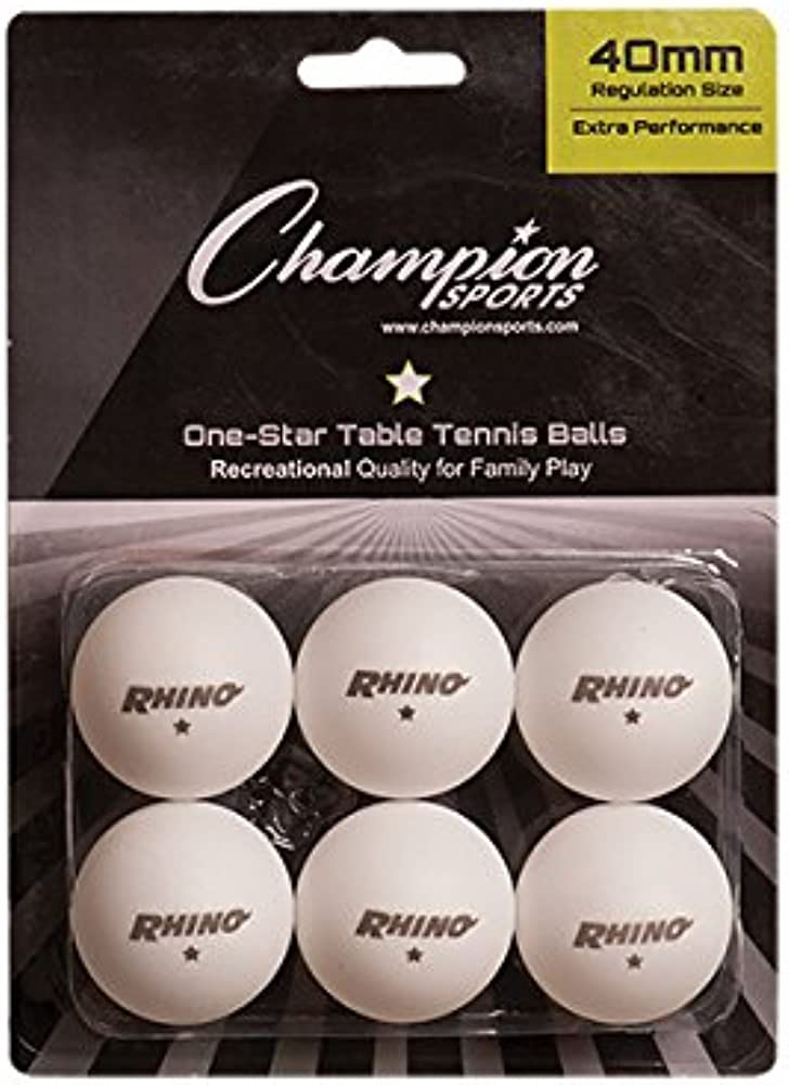 Champion Sports 1 Star Table Tennis Balls Champion Sports