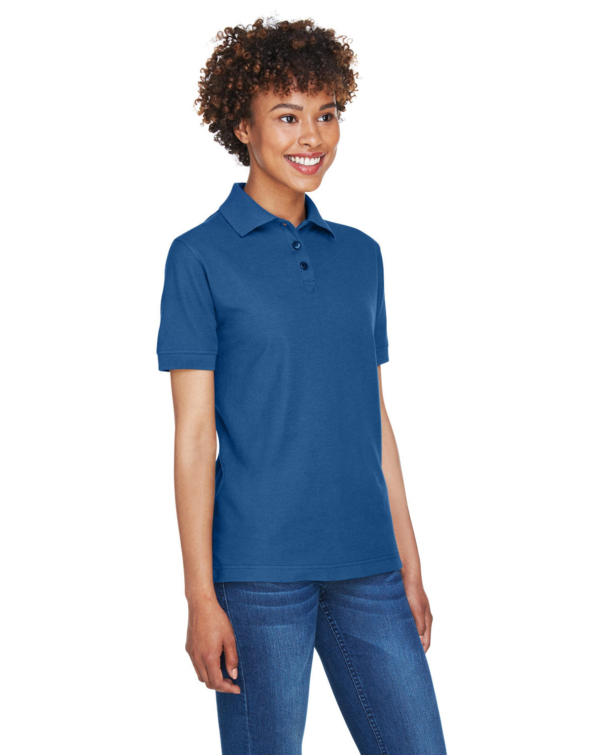UltraClub Ladies' Whisper Piqué Polo Womens Apparel Shirts & Tops