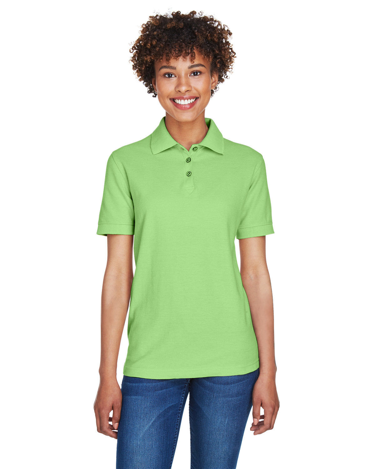 UltraClub Ladies' Whisper Piqué Polo Womens Apparel Shirts & Tops