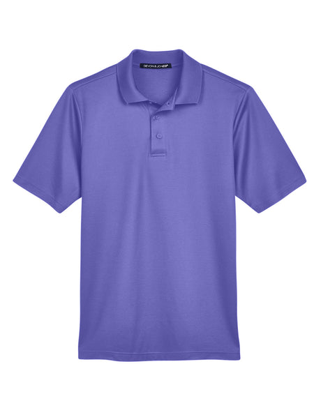 Devon & Jones CrownLux Performance Men's Plaited Polo Mens Apparel Shirts & Tops