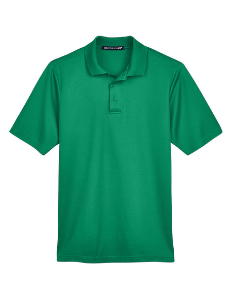 Devon & Jones CrownLux Performance Men's Plaited Polo Mens Apparel Shirts & Tops