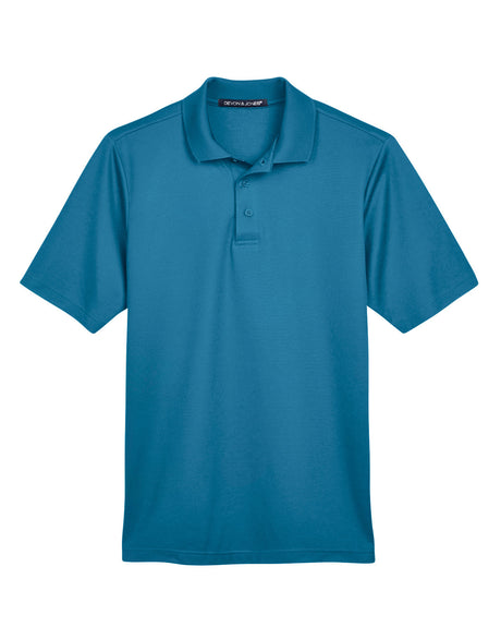 Devon & Jones CrownLux Performance Men's Plaited Polo Mens Apparel Shirts & Tops