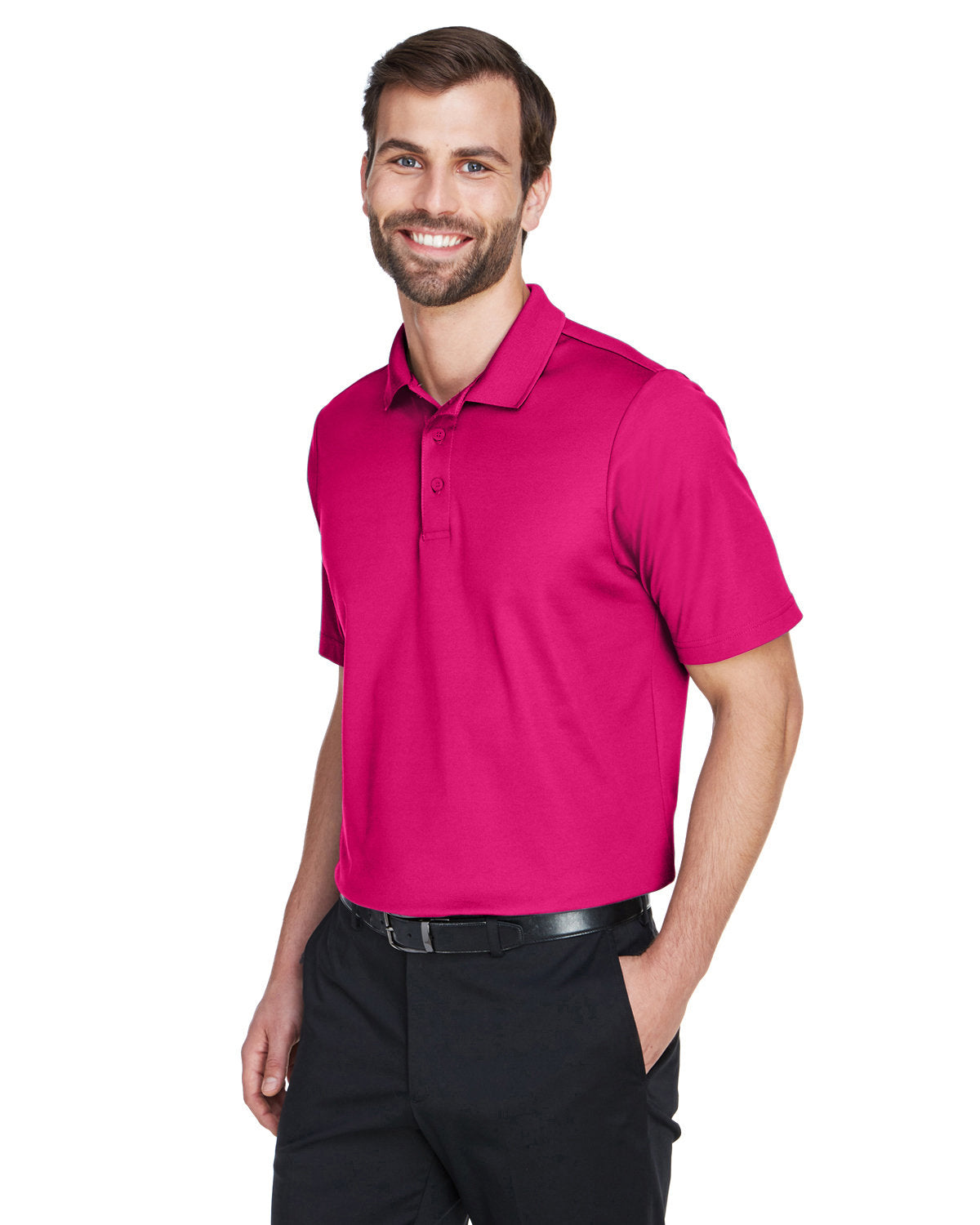 Devon & Jones CrownLux Performance Men's Plaited Polo Mens Apparel Shirts & Tops