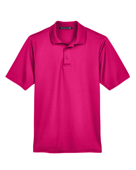 Devon & Jones CrownLux Performance Men's Plaited Polo Mens Apparel Shirts & Tops
